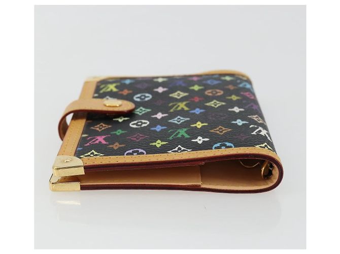LOUIS VUITTON Agenda PM Monogram Multicolor Day Cover Black R20895 Auth 176772V Nero - vista 5