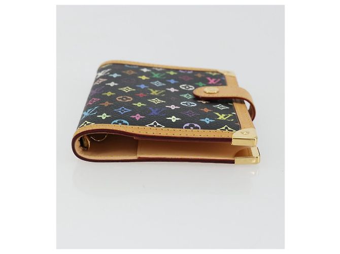 LOUIS VUITTON Agenda PM Monogram Multicolor Day Cover Black R20895 Auth 176772V Nero - vista 6