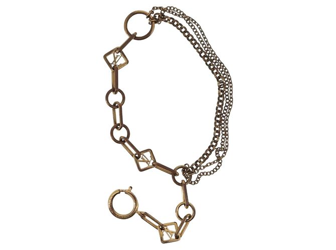 Bracciale LOUIS VUITTON Brassles Chne Vegas in metallo Gold M65362 LV Auth 179885 - vista 2