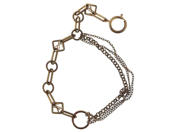 Bracciale LOUIS VUITTON Brassles Chne Vegas in metallo Gold M65362 LV Auth 179885 - vista 6