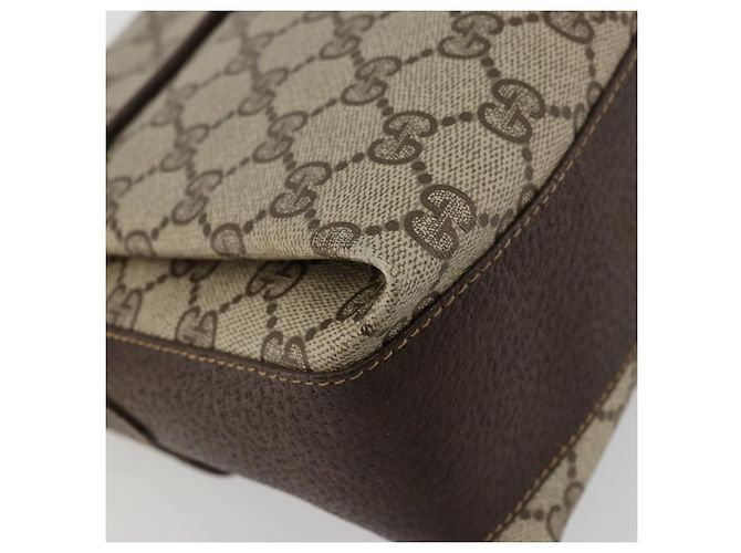 GUCCI GG Supreme Web Sherry Line Borsa in PVC Beige Oro 904 02 084 Auth ka4366 D'oro - vista 16