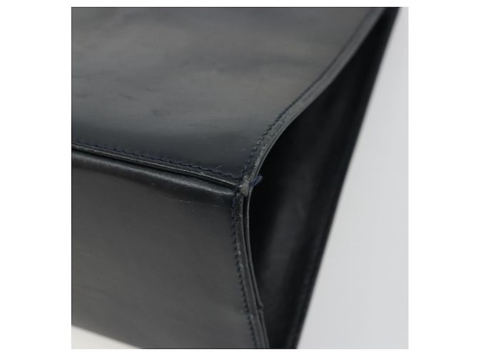 Borsa a tracolla Salvatore Ferragamo Gancini in catena di pelle blu navy e oro Auth 181133 D'oro - vista 15