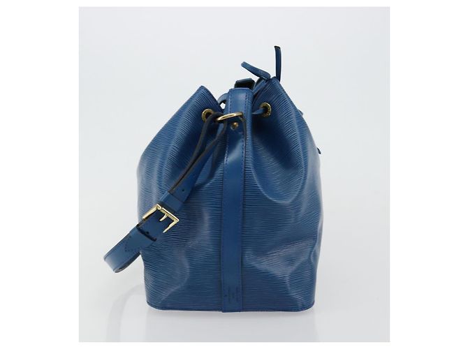 Borsa a Spalla LOUIS VUITTON Epi Petit Noe Blu M44105 LV Auth 180613A - vista 4