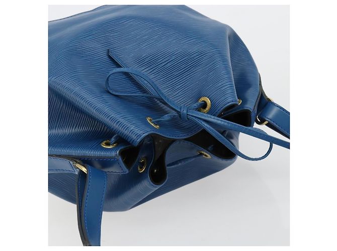 Borsa a Spalla LOUIS VUITTON Epi Petit Noe Blu M44105 LV Auth 180613A - vista 6