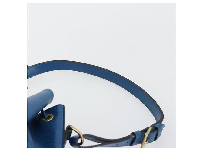 Borsa a Spalla LOUIS VUITTON Epi Petit Noe Blu M44105 LV Auth 180613A - vista 8
