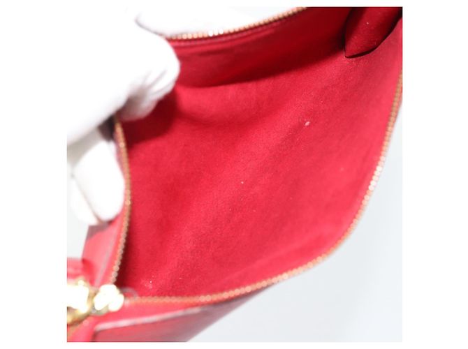 LOUIS VUITTON Epi Pochette Accessoires Pochette Rossa M52947 LV Auth 181376 Rosso - vista 11