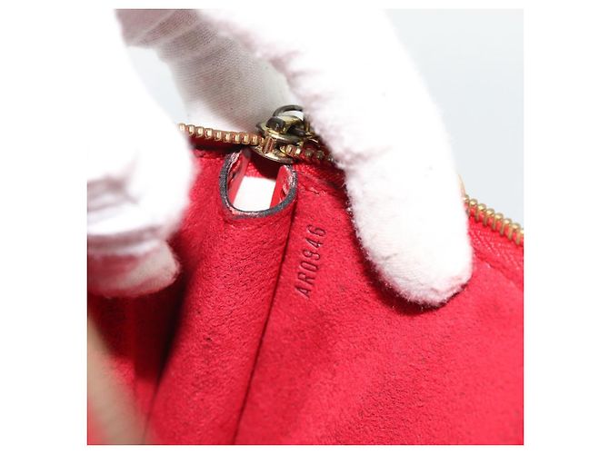 LOUIS VUITTON Epi Pochette Accessoires Pochette Rossa M52947 LV Auth 181376 Rosso - vista 12