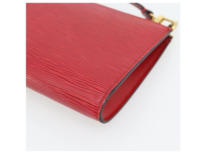 LOUIS VUITTON Epi Pochette Accessoires Pochette Rossa M52947 LV Auth 181376 Rosso - vista 15