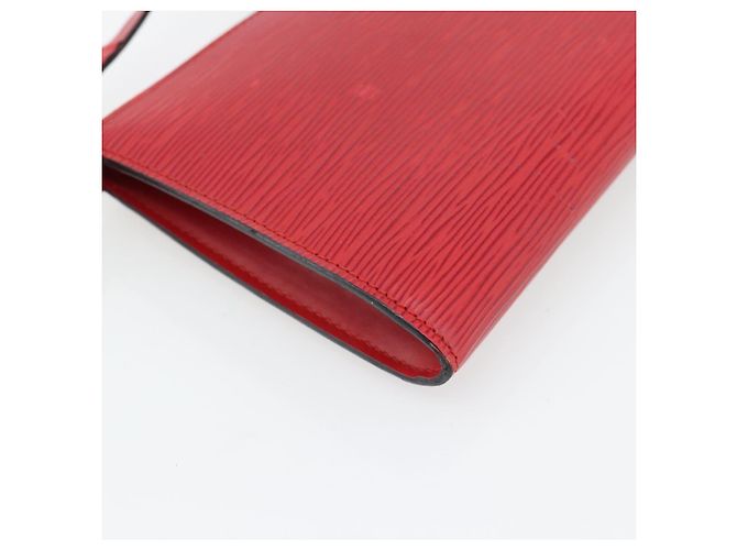 LOUIS VUITTON Epi Pochette Accessoires Pochette Rossa M52947 LV Auth 181376 Rosso - vista 16
