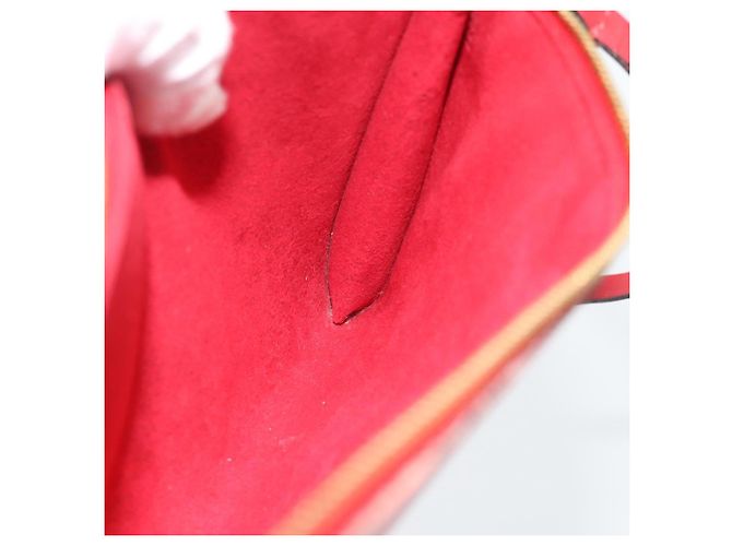 LOUIS VUITTON Epi Pochette Accessoires Pochette Rossa M52947 LV Auth 181376 Rosso - vista 19