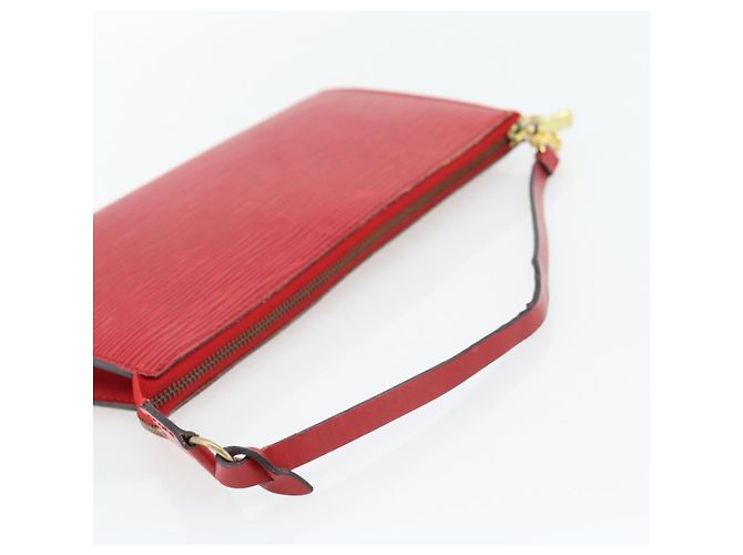 LOUIS VUITTON Epi Pochette Accessoires Pochette Rossa M52947 LV Auth 181376 Rosso - vista 7