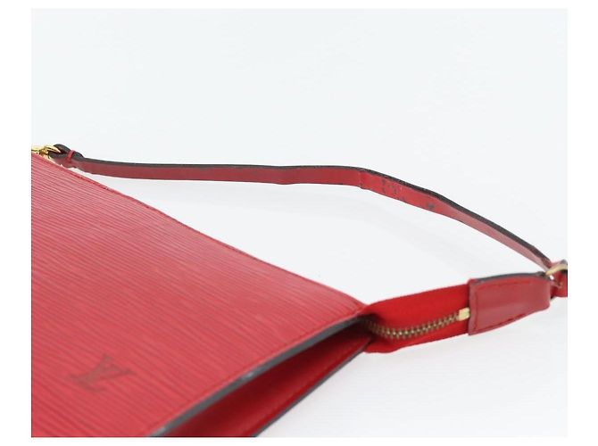 LOUIS VUITTON Epi Pochette Accessoires Pochette Rossa M52947 LV Auth 181376 Rosso - vista 8