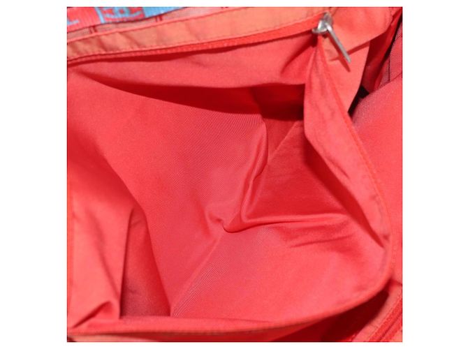 CHANEL Nuova Borsa Tote Travel in Nylon Rosso Argento CC Auth BA12813 - vista 24