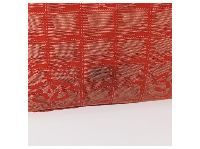 CHANEL Nuova Borsa Tote Travel in Nylon Rosso Argento CC Auth BA12813 - vista 3