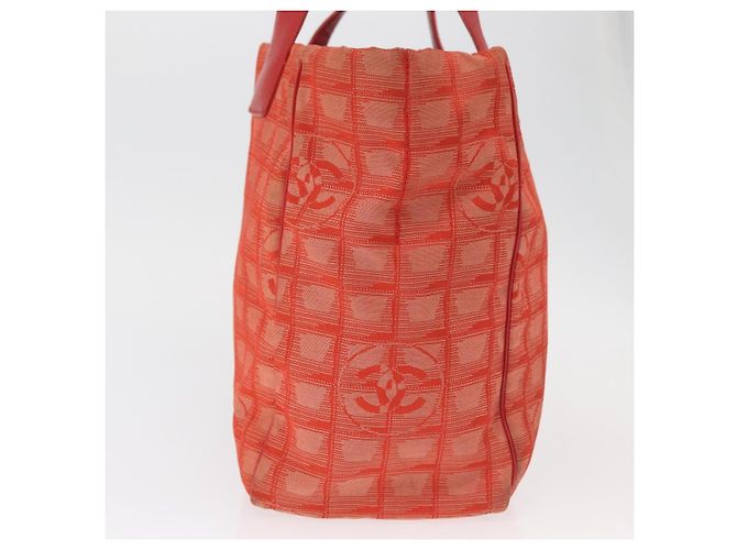 CHANEL Nuova Borsa Tote Travel in Nylon Rosso Argento CC Auth BA12813 - vista 5