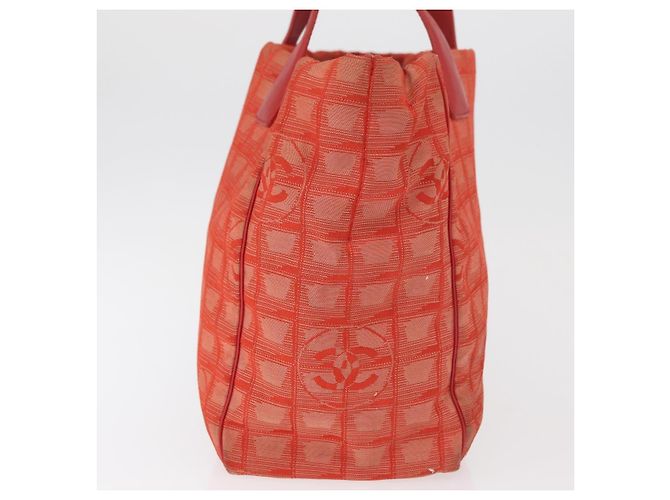 CHANEL Nuova Borsa Tote Travel in Nylon Rosso Argento CC Auth BA12813 - vista 6