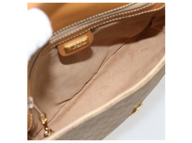 Sac à bandoulière GUCCI Micro GG Supreme en PVC Beige Or 001 41 4425 Auth ka4370 Doré - vue 10