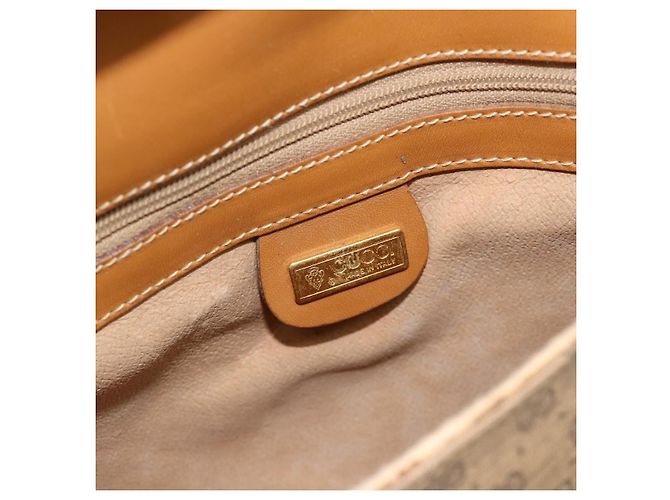 Sac à bandoulière GUCCI Micro GG Supreme en PVC Beige Or 001 41 4425 Auth ka4370 Doré - vue 19