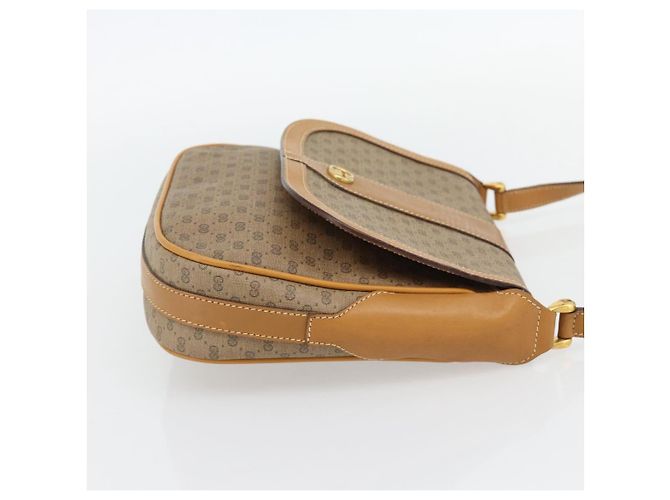Sac à bandoulière GUCCI Micro GG Supreme en PVC Beige Or 001 41 4425 Auth ka4370 Doré - vue 4