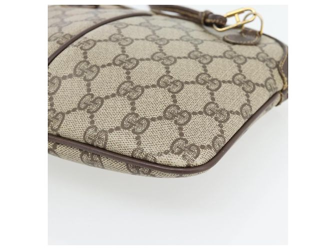 Borsa GUCCI GG Supreme Web Sherry Line PVC Beige Oro 904 02 047 Auth 181123 D'oro - vista 16