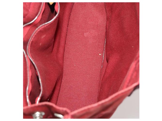 Hermès Borsa Fourre Tout HERMES Cotton 3 Set White Gray Red Auth BA12676 Marrone Bianco Rosso - vista 15