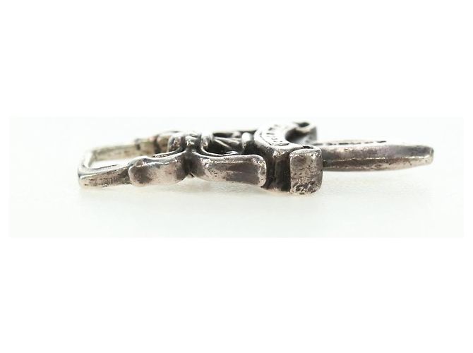 Pendentif Chrome Hearts Dagger Charm Top Ag925 Silver Auth 180402M Argenté - vue 10