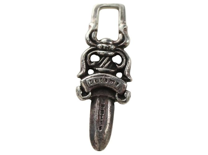 Pendentif Chrome Hearts Dagger Charm Top Ag925 Silver Auth 180402M Argenté - vue 6