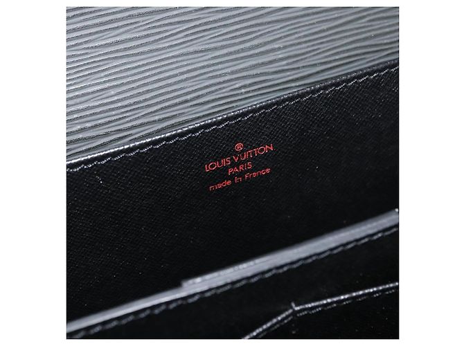 LOUIS VUITTON Epi Serviette Conseiller Business Bag Black M54422 LV Auth BA13021 - vista 19