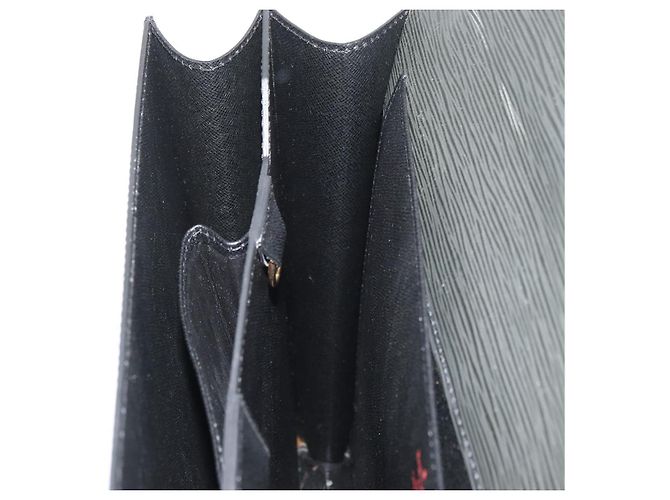 LOUIS VUITTON Epi Serviette Conseiller Business Bag Black M54422 LV Auth BA13021 - vista 24