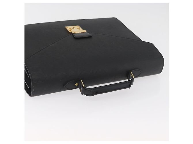 LOUIS VUITTON Epi Serviette Conseiller Business Bag Black M54422 LV Auth BA13021 - vista 7