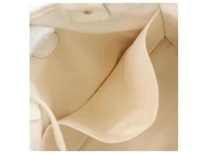 Borsa Tote CHANEL in tela Bianco Argento CC Auth BA12904A - vista 20