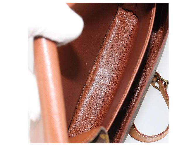 LOUIS VUITTON Borsa a tracolla Monogram Cartouchiere MM M51253 LV Auth BA12690 Monogramma - vista 11