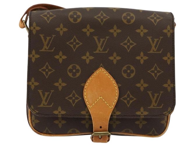 LOUIS VUITTON Borsa a tracolla Monogram Cartouchiere MM M51253 LV Auth BA12690 Monogramma - vista 13