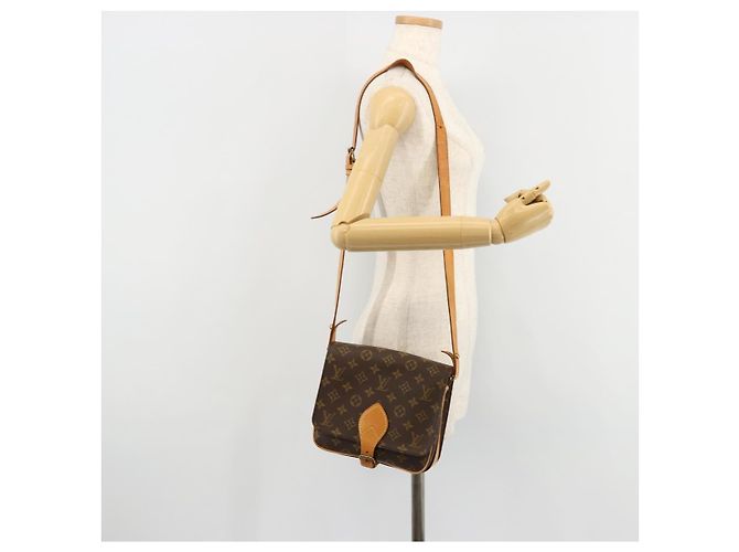 LOUIS VUITTON Borsa a tracolla Monogram Cartouchiere MM M51253 LV Auth BA12690 Monogramma - vista 25