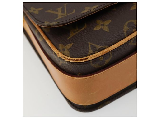 LOUIS VUITTON Borsa a tracolla Monogram Cartouchiere MM M51253 LV Auth BA12690 Monogramma - vista 8