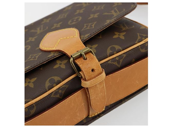 LOUIS VUITTON Borsa a tracolla Monogram Cartouchiere MM M51253 LV Auth BA12690 Monogramma - vista 9