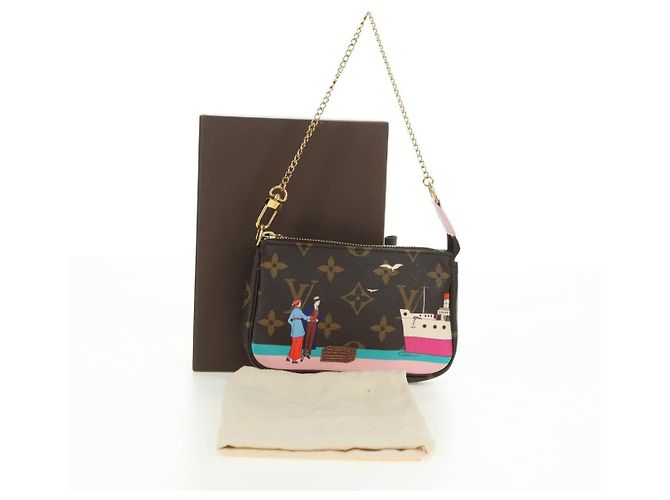 LOUIS VUITTON Monogram Mini Pochette Accessoires Bolsa M62141 LV Auth 179814M Monograma - vista 12