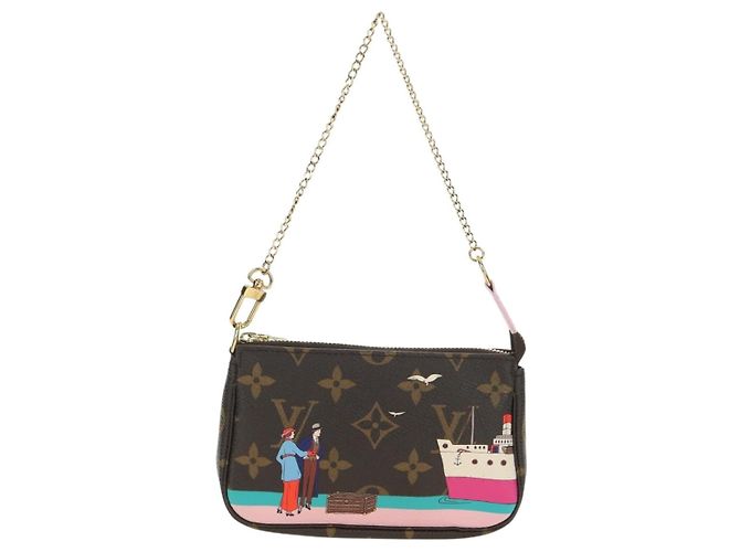 LOUIS VUITTON Monogram Mini Pochette Accessoires Bolsa M62141 LV Auth 179814M Monograma - vista 13