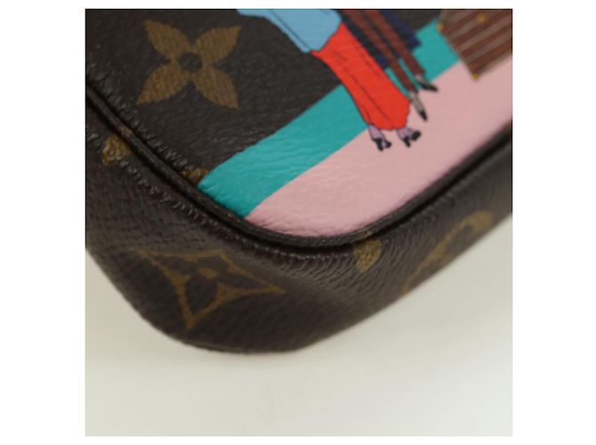LOUIS VUITTON Monogram Mini Pochette Accessoires Bolsa M62141 LV Auth 179814M Monograma - vista 14