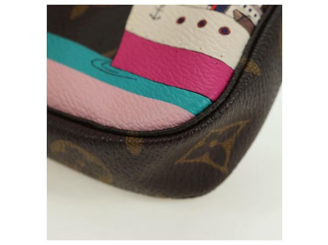 LOUIS VUITTON Monogram Mini Pochette Accessoires Bolsa M62141 LV Auth 179814M Monograma - vista 15
