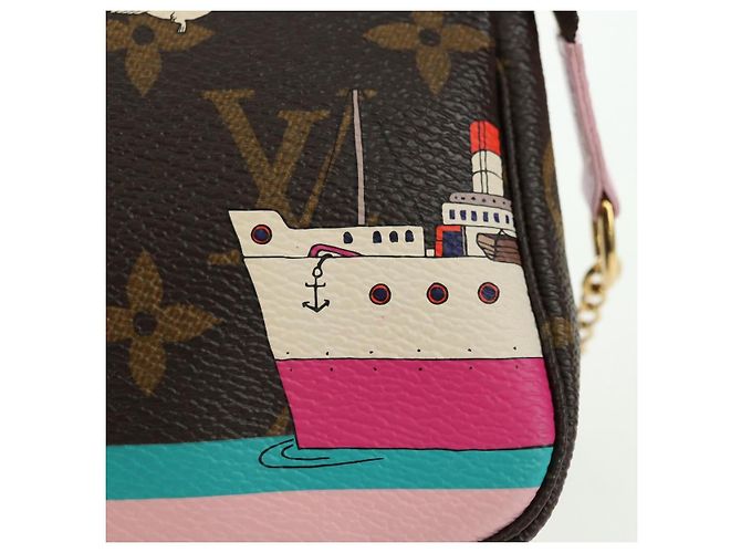 LOUIS VUITTON Monogram Mini Pochette Accessoires Bolsa M62141 LV Auth 179814M Monograma - vista 19