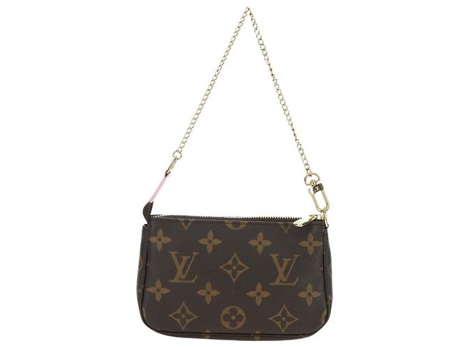 LOUIS VUITTON Monogram Mini Pochette Accessoires Bolsa M62141 LV Auth 179814M Monograma - vista 2