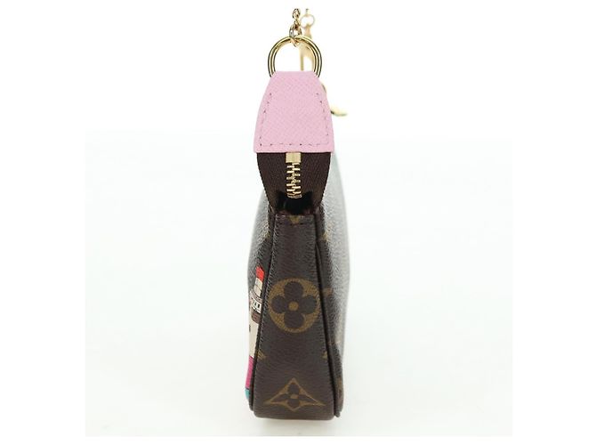 LOUIS VUITTON Monogram Mini Pochette Accessoires Bolsa M62141 LV Auth 179814M Monograma - vista 3