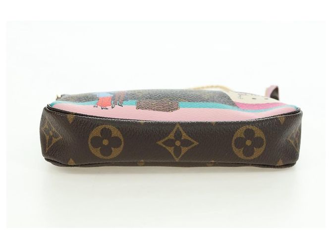 LOUIS VUITTON Monogram Mini Pochette Accessoires Bolsa M62141 LV Auth 179814M Monograma - vista 5