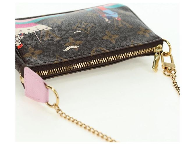 LOUIS VUITTON Monogram Mini Pochette Accessoires Bolsa M62141 LV Auth 179814M Monograma - vista 6