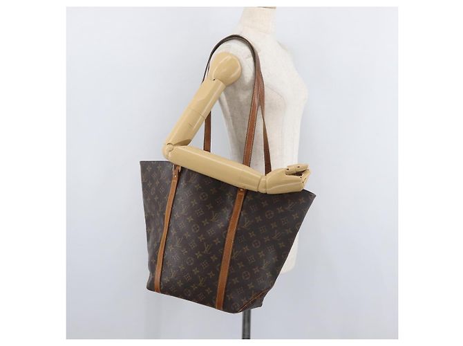 LOUIS VUITTON Monogram Sac Shopping Tote Bag M51108 LV Auth 179414 Monogramma - vista 24