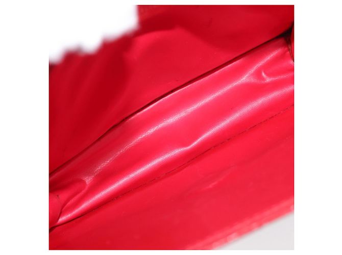 Céline Borsa a Spalla con Catena CELINE in Pelle 2way Rosso Oro Auth BA13005 D'oro - vista 10