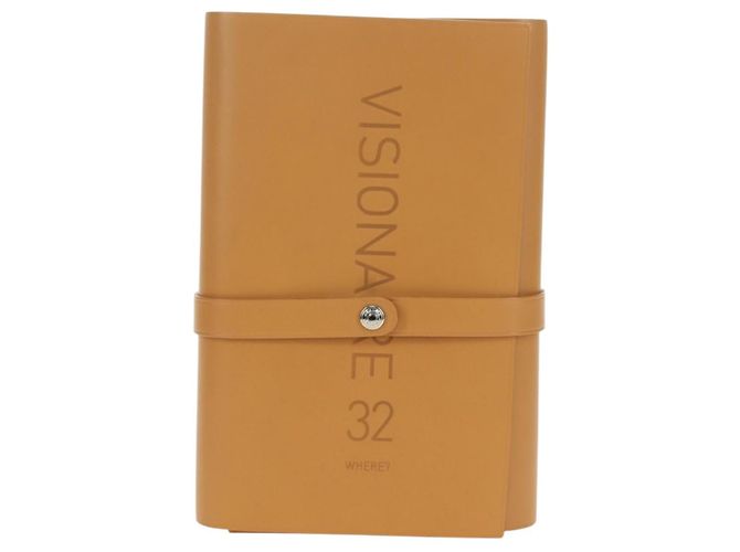 Hermès HERMES Postkarten-Set Visionaire 32 Spielkarten Leder Beige Auth 180397M - Ansicht 13