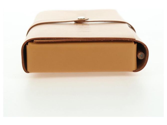 Hermès HERMES Postkarten-Set Visionaire 32 Spielkarten Leder Beige Auth 180397M - Ansicht 6