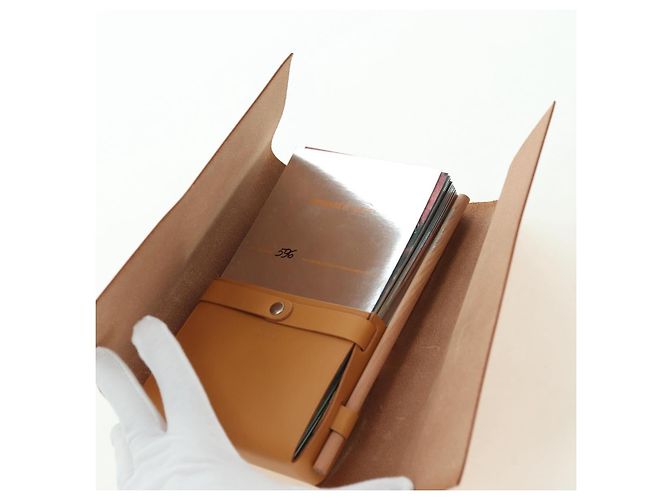 Hermès HERMES Postkarten-Set Visionaire 32 Spielkarten Leder Beige Auth 180397M - Ansicht 8